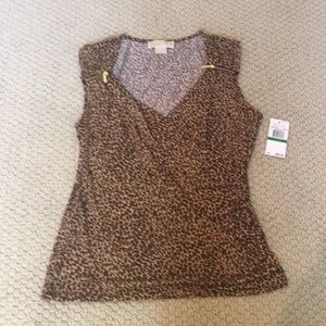 MICHAEL KORS Leopard print top, NWT